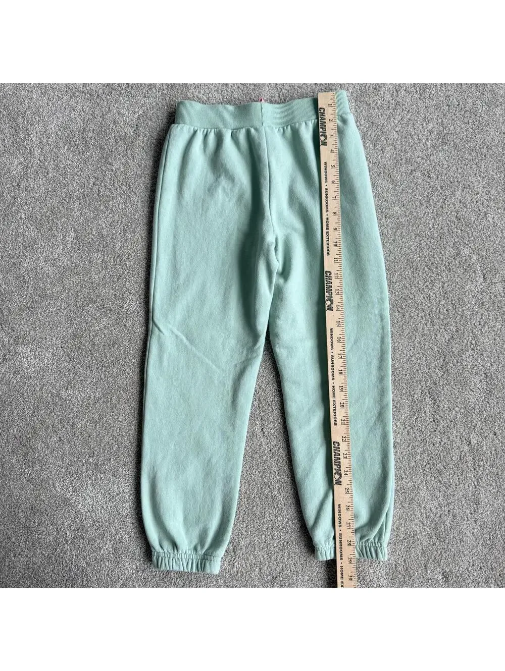 Girls AC/DC Size 7/8 Sweatpants Aqua Graphic Joggers